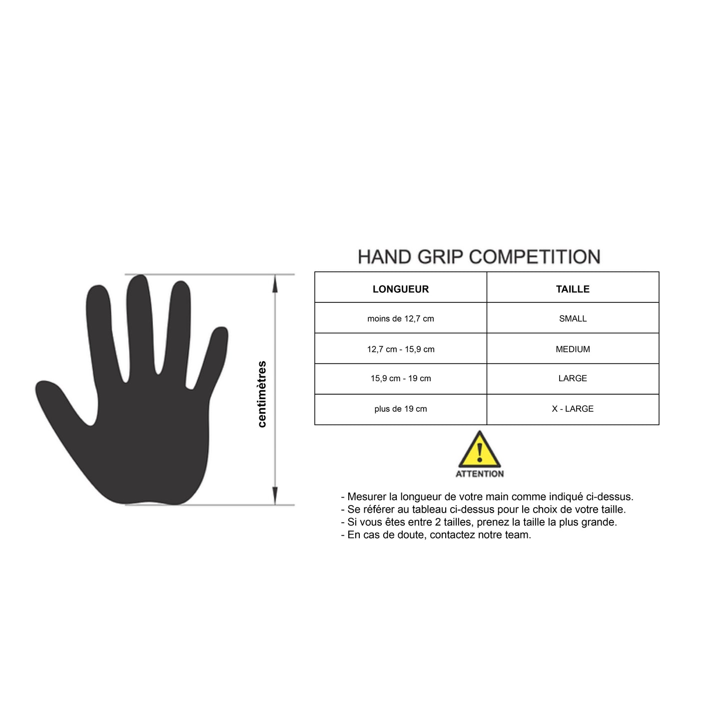 HAND GRIP COMPETITION 2.0 SKYHILL - NOIR